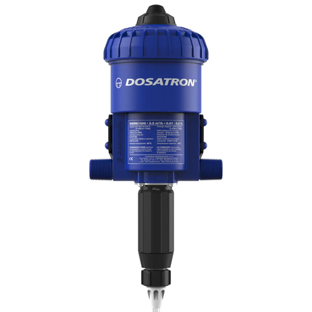 Dosatron D25RE1500 – Doseerpomp regelbaar van 0.07 tot 0.2 %104:382