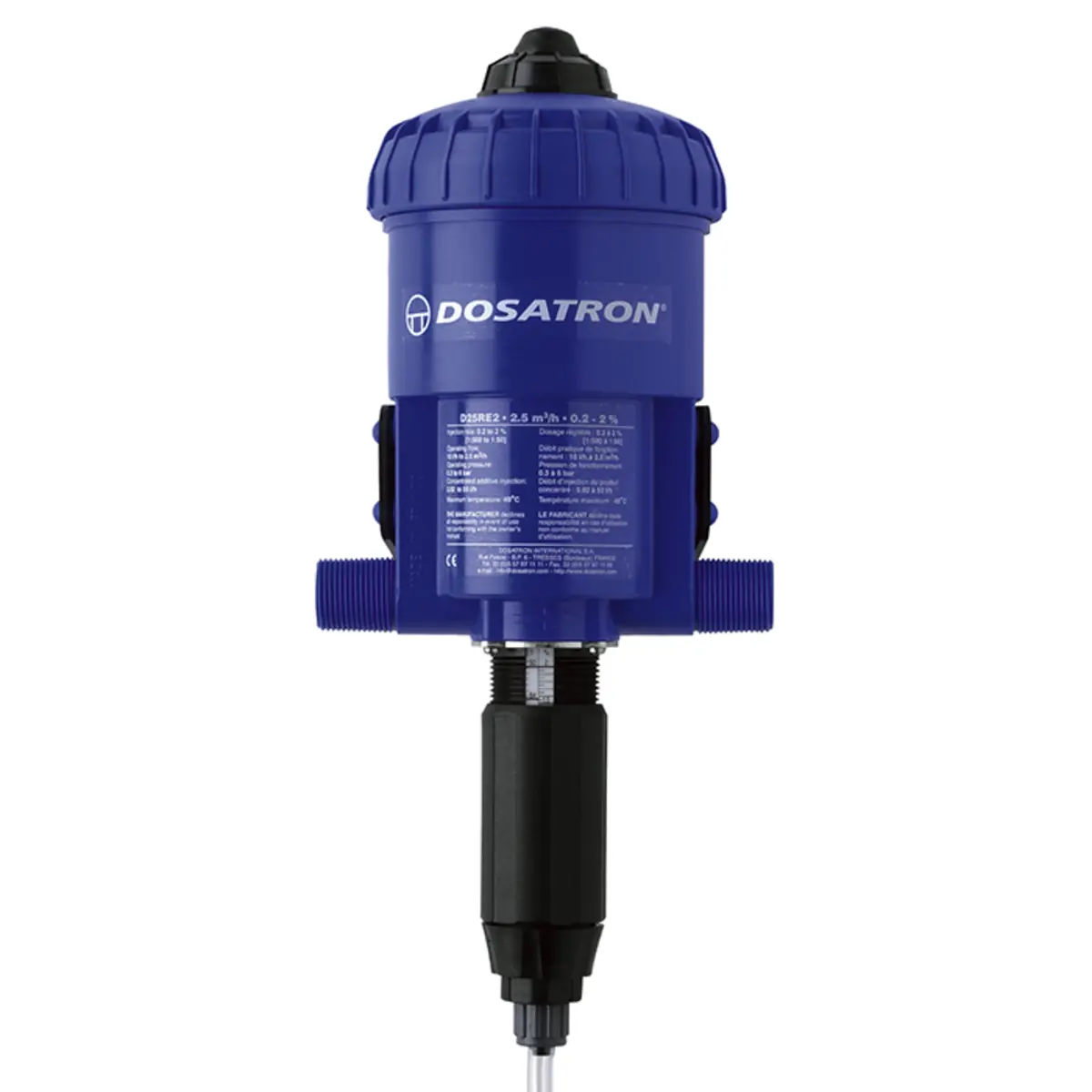 Dosatron D25RE2 – Doseerpomp regelbaar van 0.2 tot 2 %105:386