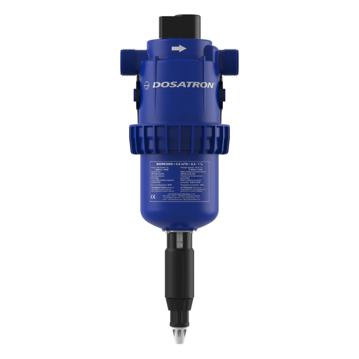 Dosatron D45RE3000 – Doseerpomp regelbaar van 0,03 tot 0,1%116:430