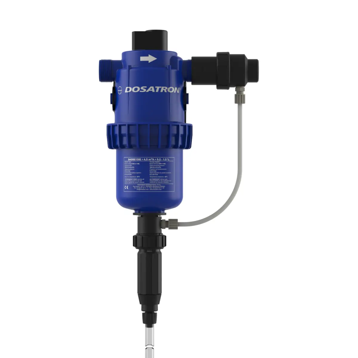 Dosatron D45RE15-IE – Doseerpomp regelbaar van 0.2 tot 1.5 % met externe injectie118:438