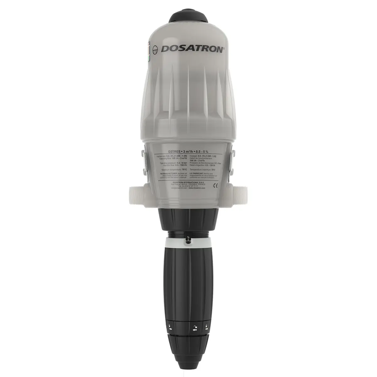 Dosatron D3TRE3000 – Doseerpomp regelbaar van 0,03 tot 0,3 %